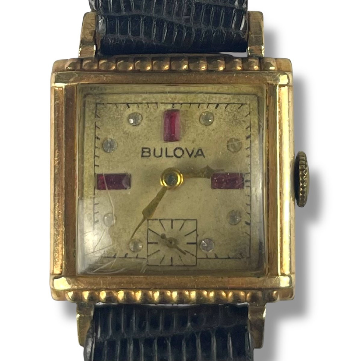 Bulova - Orologio da Polso con Pietre Semipreziose - America Anni 60-photo-2